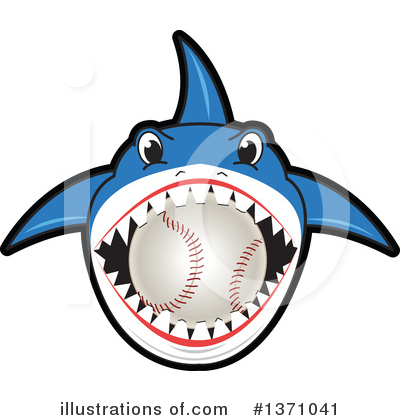 Royalty-Free (RF) Shark Mascot Clipart Illustration by Mascot Junction - Stock Sample #1371041