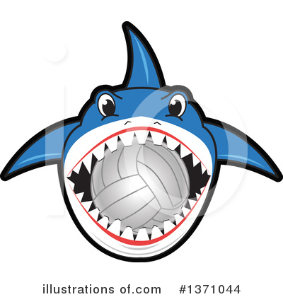 Royalty-Free (RF) Shark Mascot Clipart Illustration by Mascot Junction - Stock Sample #1371044