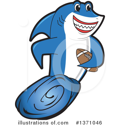 Royalty-Free (RF) Shark Mascot Clipart Illustration by Mascot Junction - Stock Sample #1371046