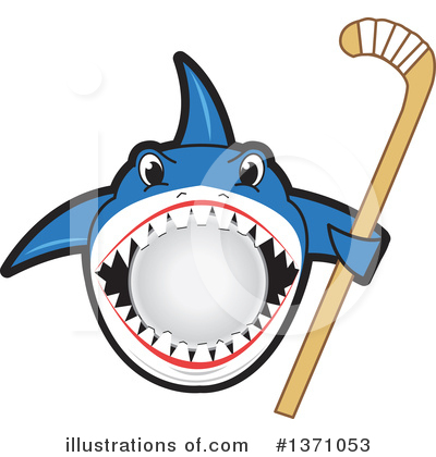 Royalty-Free (RF) Shark Mascot Clipart Illustration by Mascot Junction - Stock Sample #1371053
