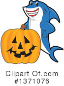 Shark Mascot Clipart #1371076 by Mascot Junction