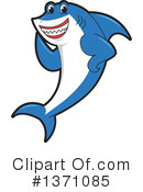 Shark Mascot Clipart #1371085 by Mascot Junction