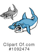 Sharks Clipart #1092474 by Vector Tradition SM