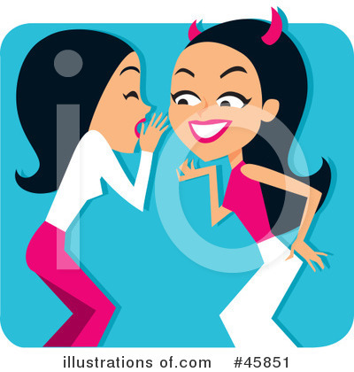 Whispering Clipart #45851 by Monica