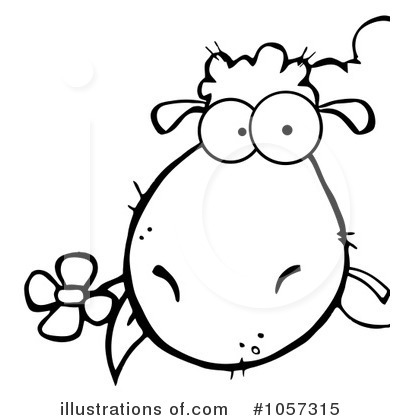 Royalty-Free (RF) Sheep Clipart Illustration by Hit Toon - Stock Sample #1057315