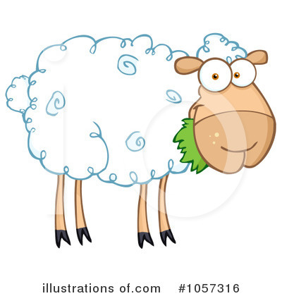 Royalty-Free (RF) Sheep Clipart Illustration by Hit Toon - Stock Sample #1057316