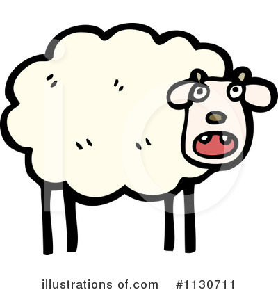 Royalty-Free (RF) Sheep Clipart Illustration by lineartestpilot - Stock Sample #1130711
