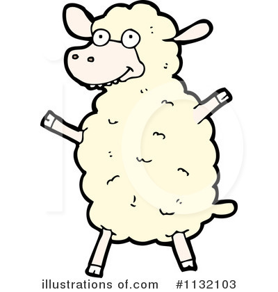 Royalty-Free (RF) Sheep Clipart Illustration by lineartestpilot - Stock Sample #1132103