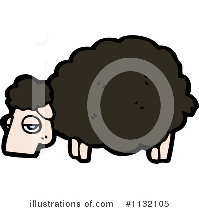 Royalty-Free (RF) Sheep Clipart Illustration by lineartestpilot - Stock Sample #1132105