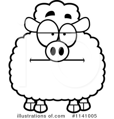 Royalty-Free (RF) Sheep Clipart Illustration by Cory Thoman - Stock Sample #1141005