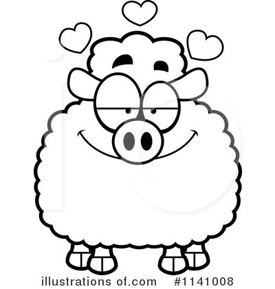 Royalty-Free (RF) Sheep Clipart Illustration by Cory Thoman - Stock Sample #1141008