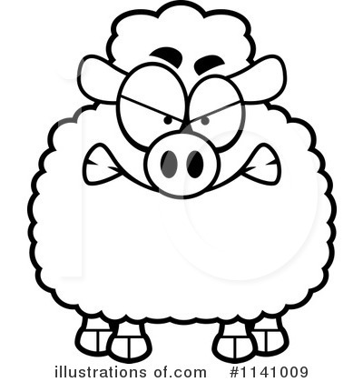 Royalty-Free (RF) Sheep Clipart Illustration by Cory Thoman - Stock Sample #1141009