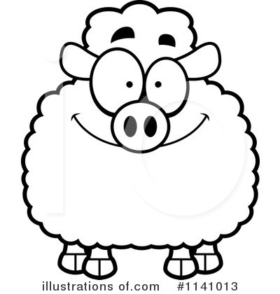 Royalty-Free (RF) Sheep Clipart Illustration by Cory Thoman - Stock Sample #1141013