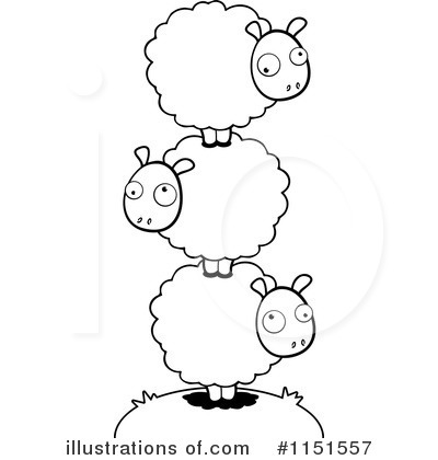 Royalty-Free (RF) Sheep Clipart Illustration by Cory Thoman - Stock Sample #1151557