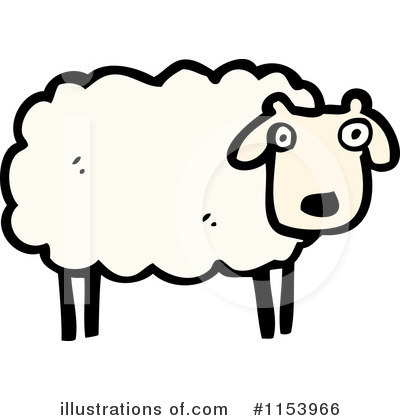 Royalty-Free (RF) Sheep Clipart Illustration by lineartestpilot - Stock Sample #1153966