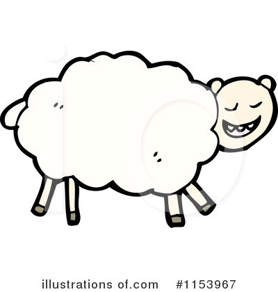 Royalty-Free (RF) Sheep Clipart Illustration by lineartestpilot - Stock Sample #1153967