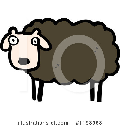 Royalty-Free (RF) Sheep Clipart Illustration by lineartestpilot - Stock Sample #1153968