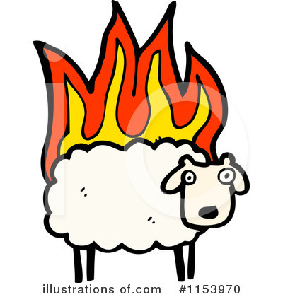 Royalty-Free (RF) Sheep Clipart Illustration by lineartestpilot - Stock Sample #1153970
