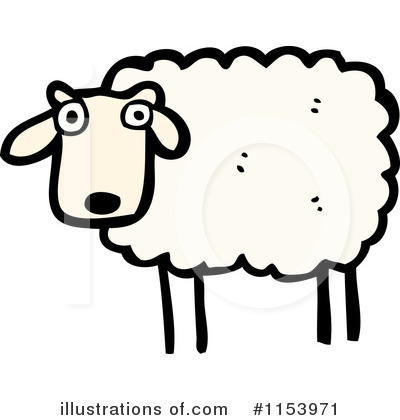 Royalty-Free (RF) Sheep Clipart Illustration by lineartestpilot - Stock Sample #1153971