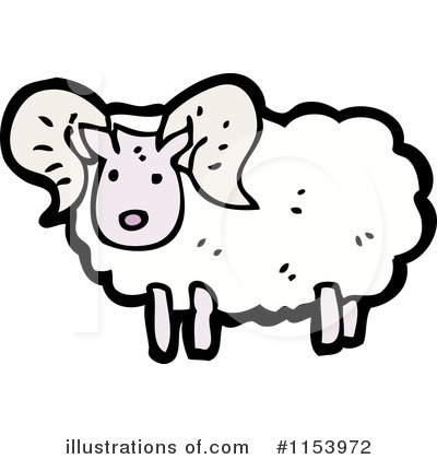 Royalty-Free (RF) Sheep Clipart Illustration by lineartestpilot - Stock Sample #1153972