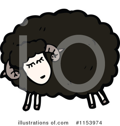 Royalty-Free (RF) Sheep Clipart Illustration by lineartestpilot - Stock Sample #1153974