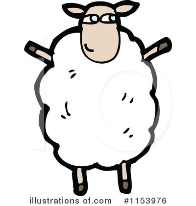 Royalty-Free (RF) Sheep Clipart Illustration by lineartestpilot - Stock Sample #1153976