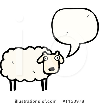 Royalty-Free (RF) Sheep Clipart Illustration by lineartestpilot - Stock Sample #1153978