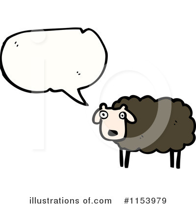 Royalty-Free (RF) Sheep Clipart Illustration by lineartestpilot - Stock Sample #1153979