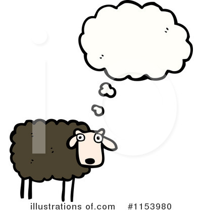 Royalty-Free (RF) Sheep Clipart Illustration by lineartestpilot - Stock Sample #1153980