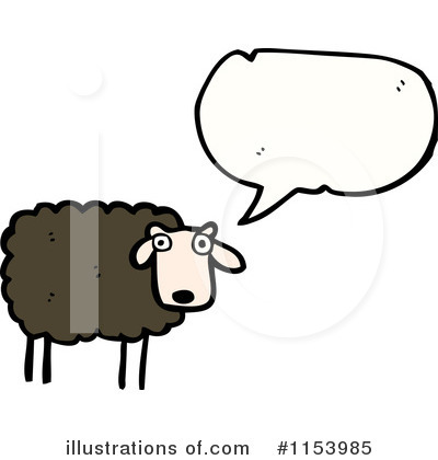 Royalty-Free (RF) Sheep Clipart Illustration by lineartestpilot - Stock Sample #1153985