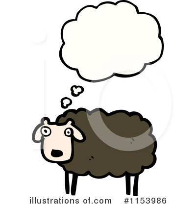 Royalty-Free (RF) Sheep Clipart Illustration by lineartestpilot - Stock Sample #1153986