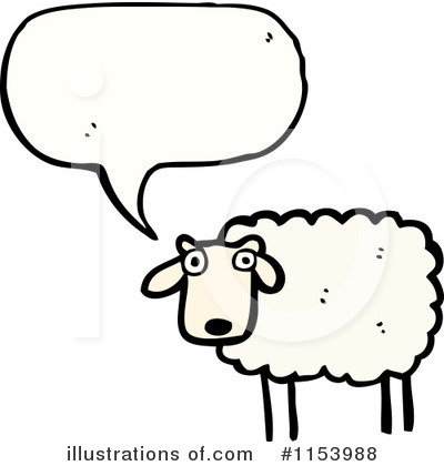 Royalty-Free (RF) Sheep Clipart Illustration by lineartestpilot - Stock Sample #1153988