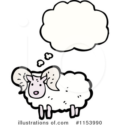 Royalty-Free (RF) Sheep Clipart Illustration by lineartestpilot - Stock Sample #1153990