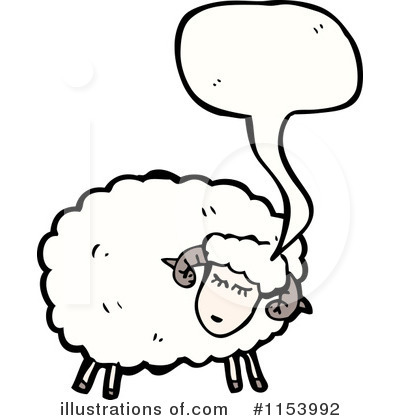 Royalty-Free (RF) Sheep Clipart Illustration by lineartestpilot - Stock Sample #1153992