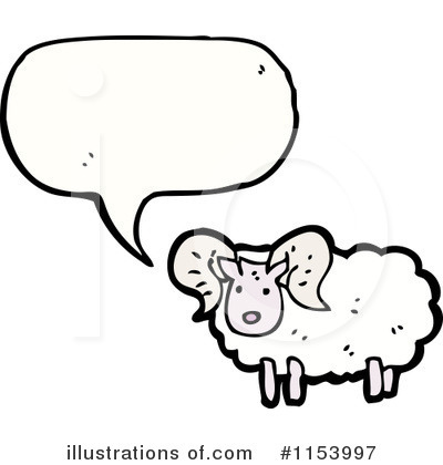 Royalty-Free (RF) Sheep Clipart Illustration by lineartestpilot - Stock Sample #1153997