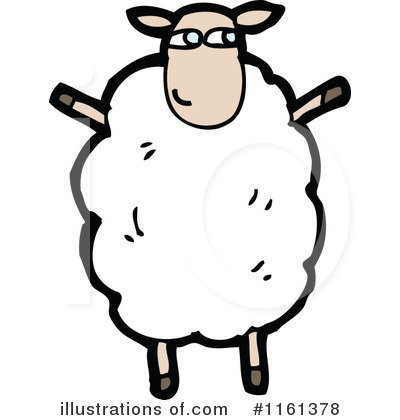 Royalty-Free (RF) Sheep Clipart Illustration by lineartestpilot - Stock Sample #1161378