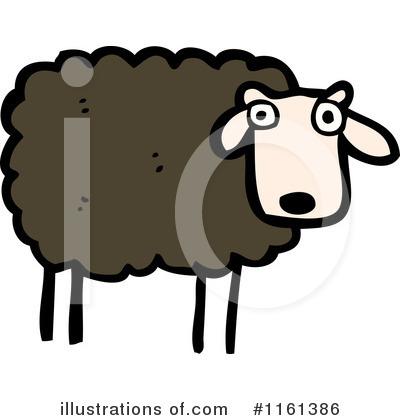 Royalty-Free (RF) Sheep Clipart Illustration by lineartestpilot - Stock Sample #1161386