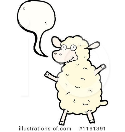 Royalty-Free (RF) Sheep Clipart Illustration by lineartestpilot - Stock Sample #1161391