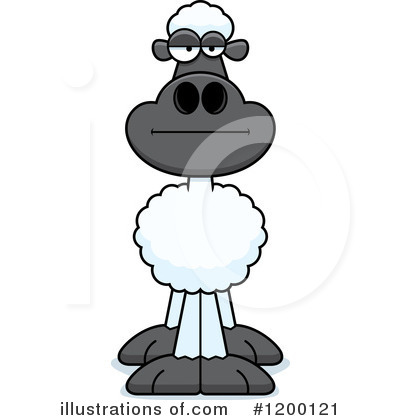 Royalty-Free (RF) Sheep Clipart Illustration by Cory Thoman - Stock Sample #1200121