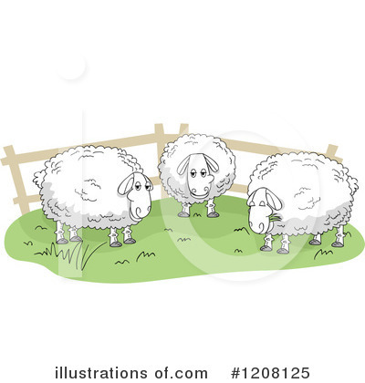 Royalty-Free (RF) Sheep Clipart Illustration by BNP Design Studio - Stock Sample #1208125