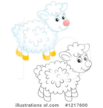 Royalty-Free (RF) Sheep Clipart Illustration by Alex Bannykh - Stock Sample #1217600