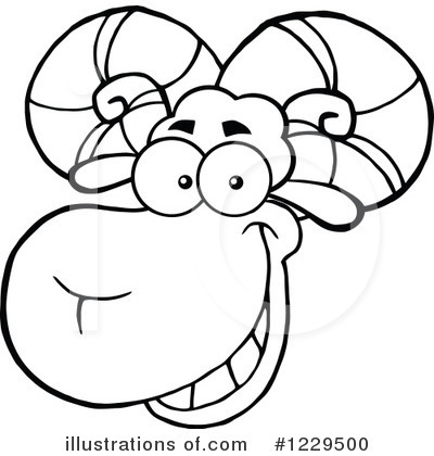 Royalty-Free (RF) Sheep Clipart Illustration by Hit Toon - Stock Sample #1229500