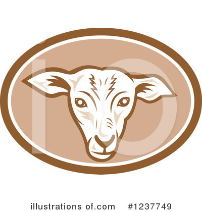 Royalty-Free (RF) Sheep Clipart Illustration by patrimonio - Stock Sample #1237749