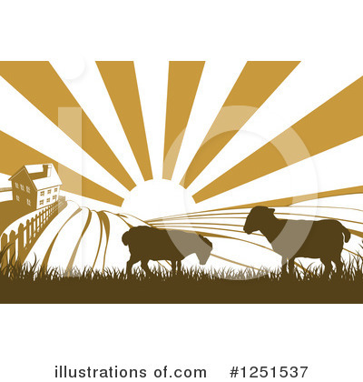 Farm House Clipart #1251537 by AtStockIllustration