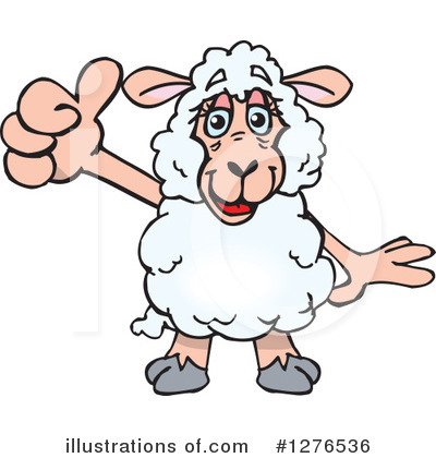Royalty-Free (RF) Sheep Clipart Illustration by Dennis Holmes Designs - Stock Sample #1276536