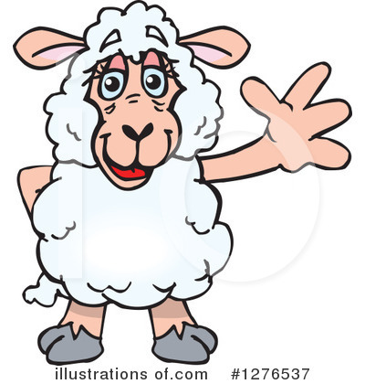 Royalty-Free (RF) Sheep Clipart Illustration by Dennis Holmes Designs - Stock Sample #1276537