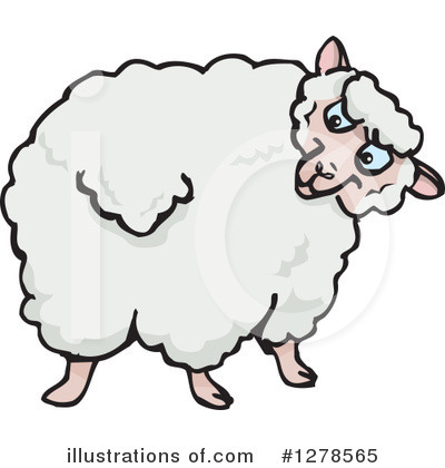 Royalty-Free (RF) Sheep Clipart Illustration by Dennis Holmes Designs - Stock Sample #1278565