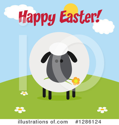 Royalty-Free (RF) Sheep Clipart Illustration by Hit Toon - Stock Sample #1286124