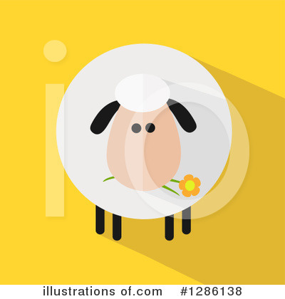 Royalty-Free (RF) Sheep Clipart Illustration by Hit Toon - Stock Sample #1286138