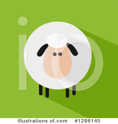 Royalty-Free (RF) Sheep Clipart Illustration by Hit Toon - Stock Sample #1286145